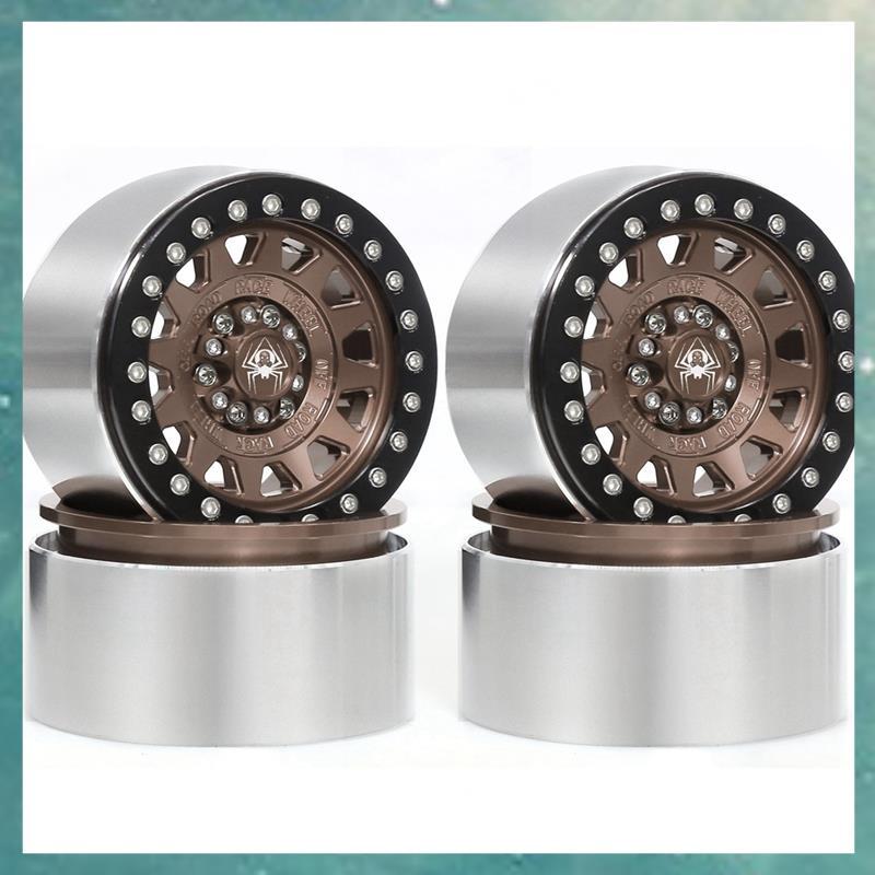 T QLI Metal Beadlock ล้อ Beadlock ล้อ Beadlock ล้อขอบยางสีน้ําตาล