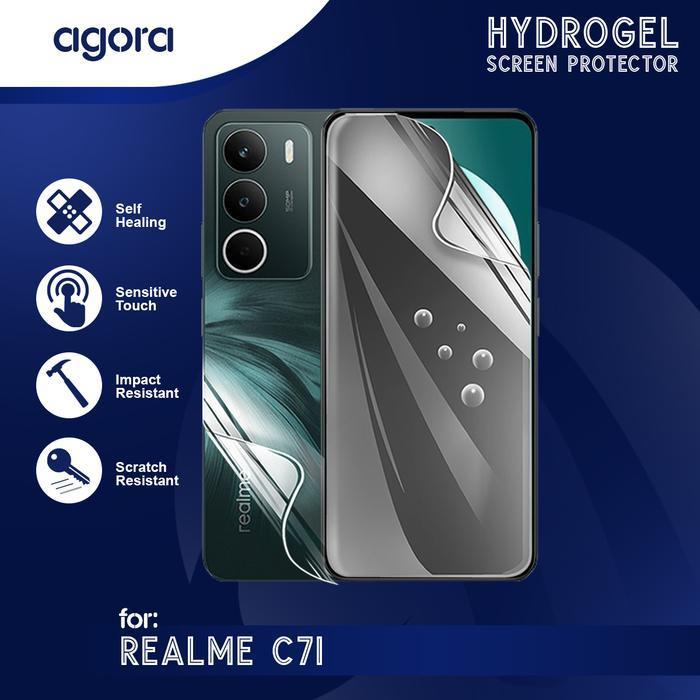 LAYAR Anti-Scratch Hydrogel สําหรับ Realme C71 Hydrogel SCREEN ฟิล์มกันรอย - ANTI SPY, FULL SCREEN, 