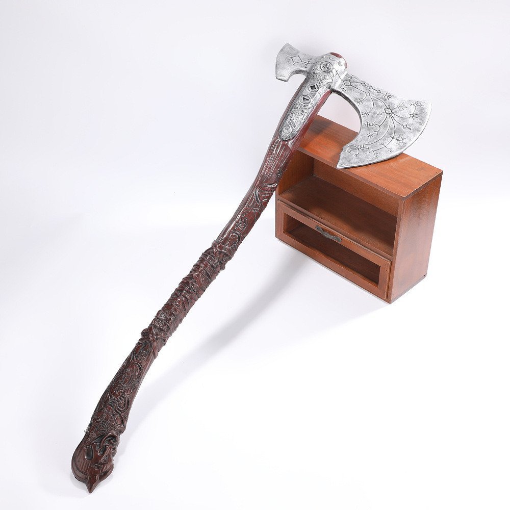 อุปกรณ์ประกอบฉาก Axe pu Leviathan อุปกรณ์ตกแต่งขายส่งฮาโลวีนคอสเพลย์จําลองเครื่องสําอางแต่งตัว Cross