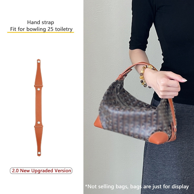 สายคล้องมือและขยายกระเป๋าสำหรับ Goyard Bowling ขนาด 25