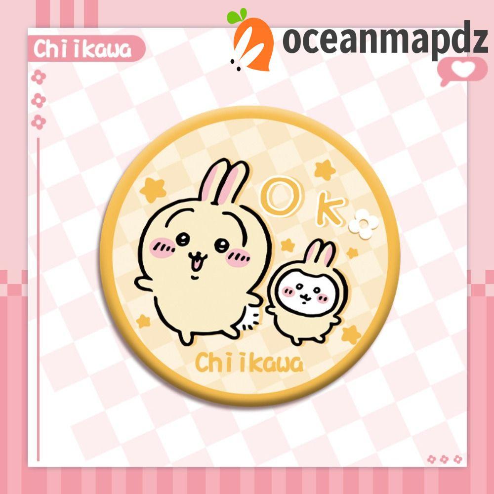 OCEANMAPDZ อะนิเมะ Chikawa Pin, Momonga Rakko Hachiware เข็มกลัด ออกแบบประณีตและตลก เลเซอร์ สำหรับเป