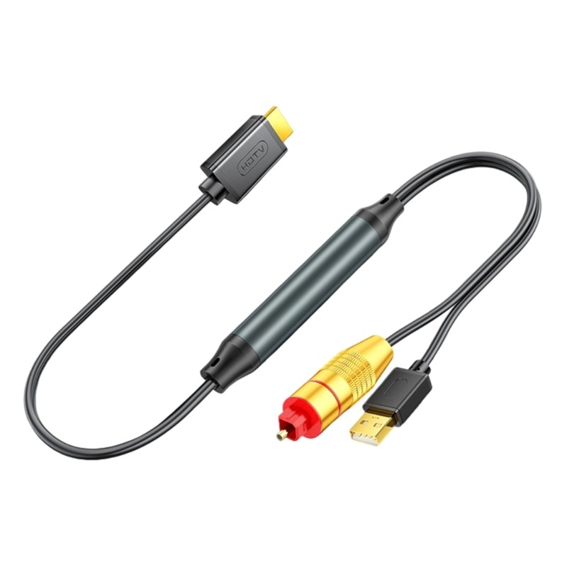 QUU Broad ความเข้ากันได้ HDTV RCAs สายออปติคอลดิจิตอล 1 5 ม. สําหรับจอแสดงผลและเกมคอนโซล