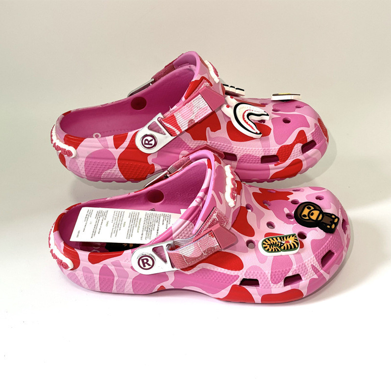 สินค้าพิเศษ福利款  Ape-Man รองเท้าผ้าใบพรางข้อต่อโฮล สบายรองลื่น   อินเทรนด์ แฟชั่น ผู้ชายผู้หญิงใช้ได้