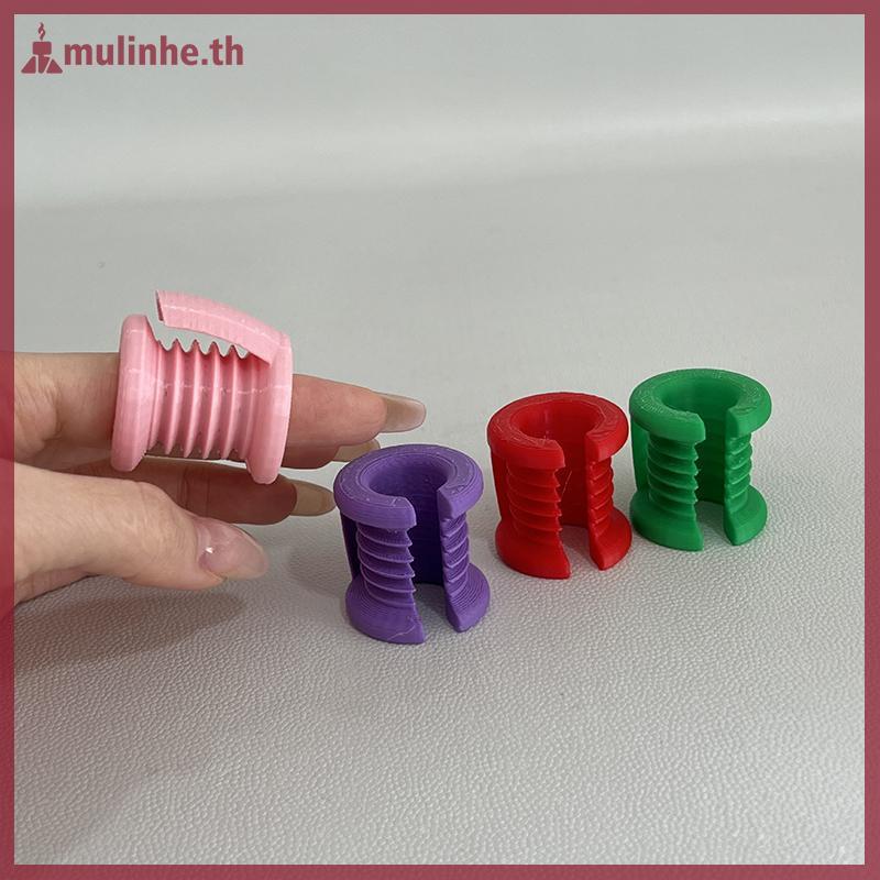 MULINHE 1/2 ชิ้นโครเชต์ Finger & Yarn Protectors Thumb & Finger Covers Finger Protector สําหรับเริ่ม