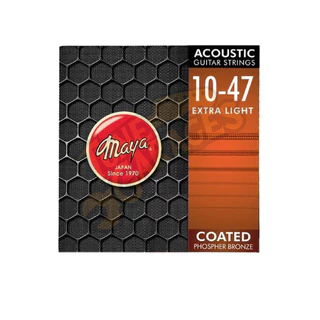Maya Acoustic Guitar Strings Coated Phospher Bronze สายกีต้าร์โปร่งเคลือบ เบอร์ 10 และ เบอร์ 11