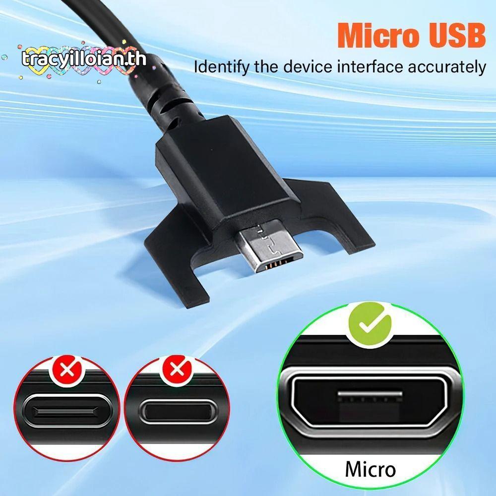 สายชาร์จเมาส์ TRACYILLOIAN, สายไฟ USB A เป็น Micro Mouse สากล, 5V 1A Fast CHARGING สายชาร์จสําหรับ G