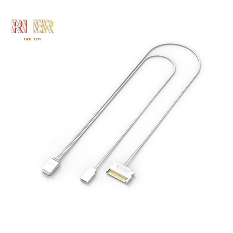 To ARGB Lighting Power Adapter Cable คอมพิวเตอร์ ARGB Controller to ARGB Reset Power Cable PC Manual