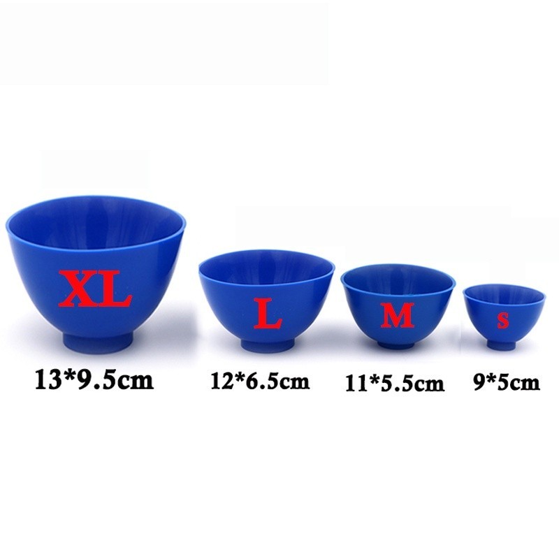 L code - Rubber Bowl Plastic Lab Silicon Bowl For Dental Oral Hygiene Tool