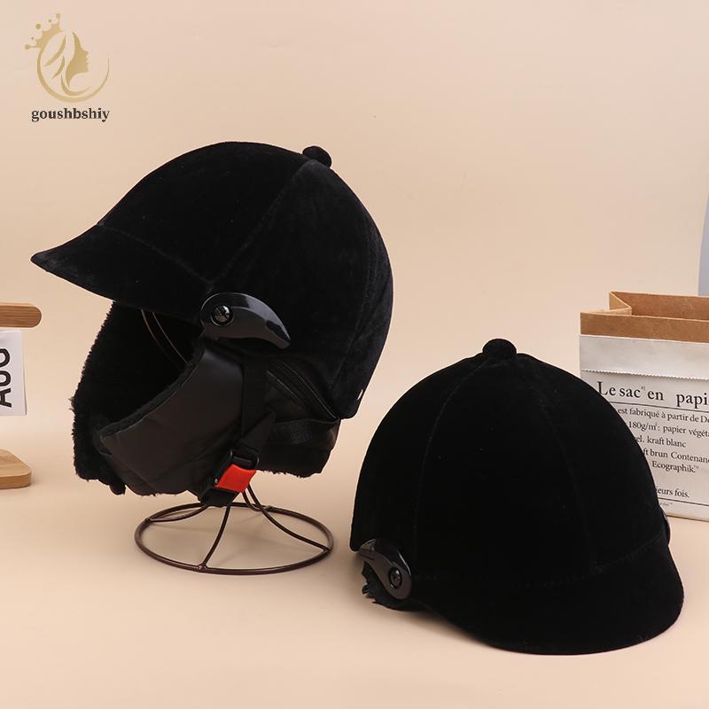 [GOY] หมวกกันน็อคขี่ม้า Unisex Classic Horse Riding อุปกรณ์ป้องกันกลางแจ้งปรับกีฬาขี่ม้าหมวก TH