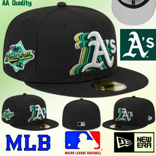 หมวกเบสบอล MLB / New/Era Oakland Athletics Team / Black/ Green