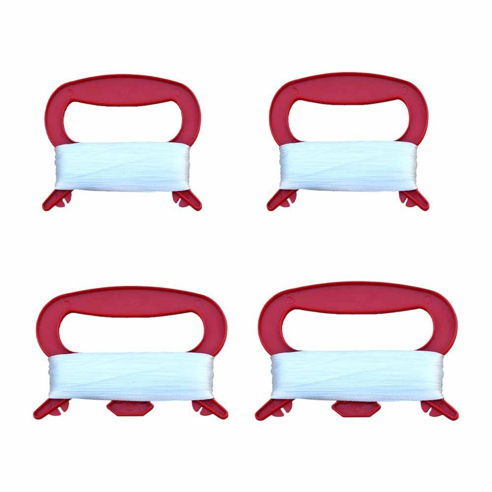 Flying Kite Line String พร้อม D Shape Winder Handle Board เครื่องมือว่าวกลางแจ้ง F7d3