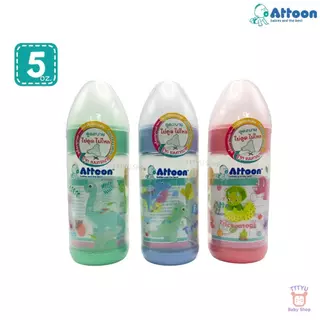 Attoon ขวดนมคอแคบ 5 ,8 ออนซ์ แพ็ค 3 ขวด พร้อมจุกไม่ดูดไม่ไหล รุ่น Color Slim TTTYU Baby Shop