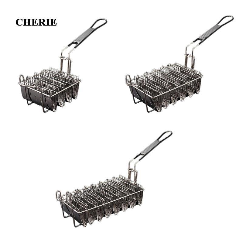 [Chery] Taco Basket Kitchen Tool ที่วางทอดสแตนเลส Taco Shell Fryer