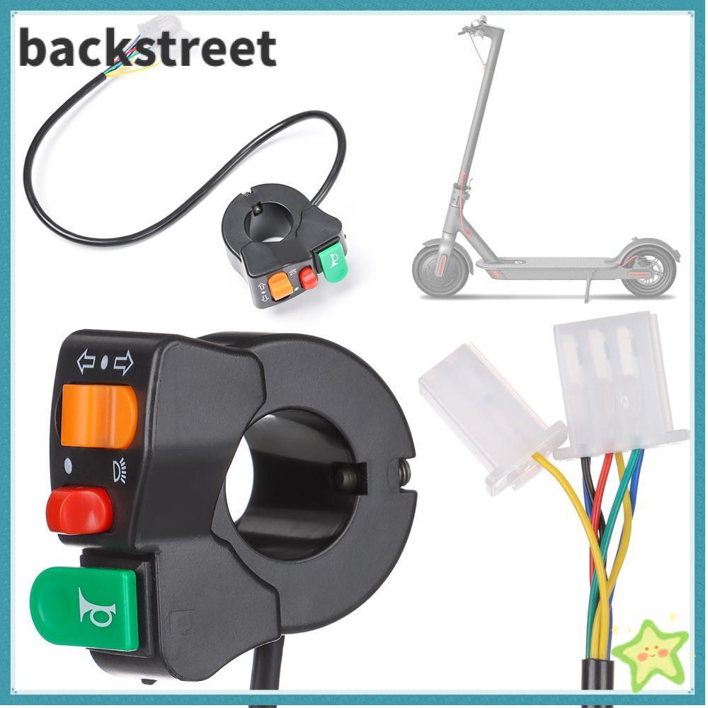 BACKSTAGEREETDV E-bike Switch Corning Lamp Light Horn Scooter Parts 3 In 1