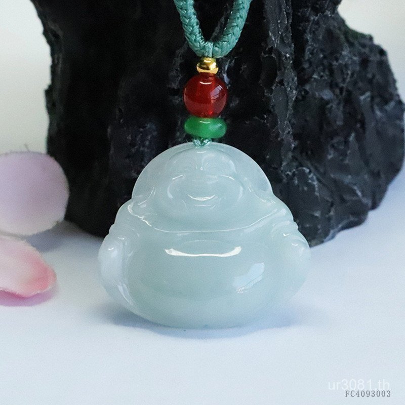 พระพุทธรูป Gongjun Yudaifa Maitreya ทำจากหยกธรรมชาติ สินค้ามงคลสำหรับสร้อยคอ SZEO