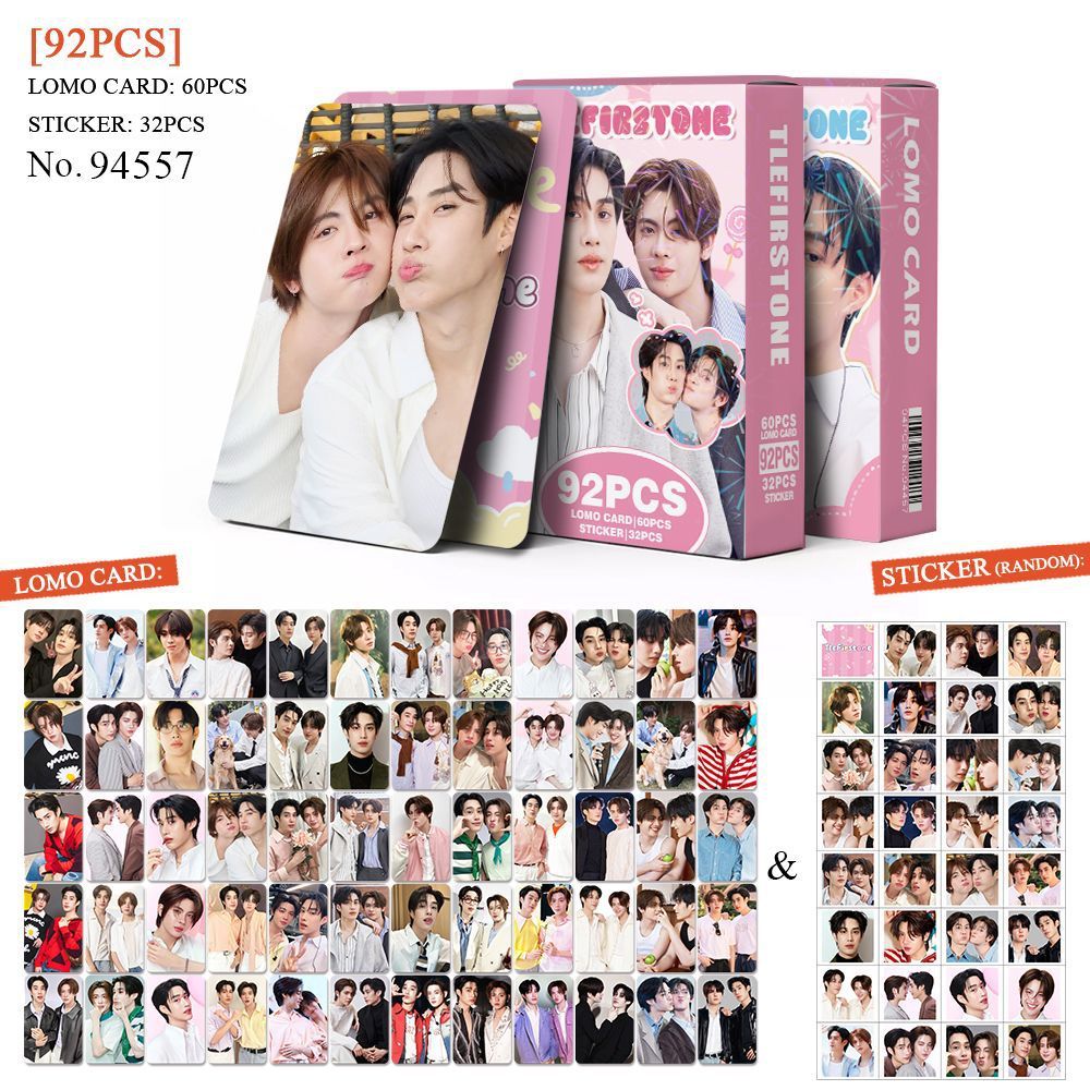 92-96pcs Thai Star TLEFIRSTONE Lomo การ์ด Keng Namping Seakeen JASPER LYKN Auau PerthSanta สติกเกอร์