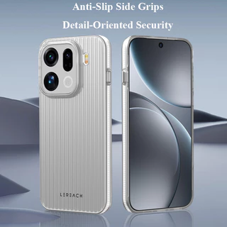 Lenuo & Lereach เคส OPPO Find X9 ป้องกันการตก 360° วัสดุ PC+TPU ปุ่มกดแยกตัว ด้านในกันกระแทก ผิวสัมผัสเนียนนุ่ม