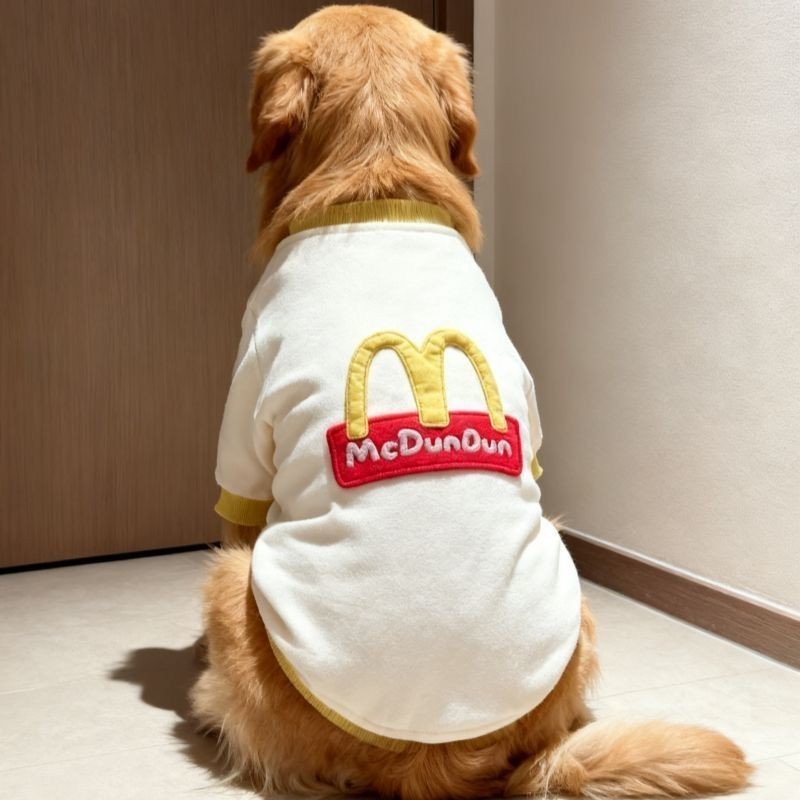 หล่อสุนัขขนาดกลางขนาดใหญ่เสื้อผ้าสุนัขฤดูใบไม้ร่วงฤดูหนาวรูปแบบใหม่โกลเด้นรีทรีฟลาบราดอร์ ซามอยด์ ขนแกะเสื้อกั๊กที่อบอุ่นอินเทร