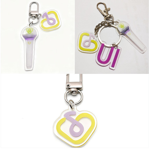 KPOP IU พวงกุญแจอะคริลิค Lightstick จี้พวงกุญแจ keyring เครื่องประดับอุปกรณ์เสริมกระเป๋ากุญแจรถ