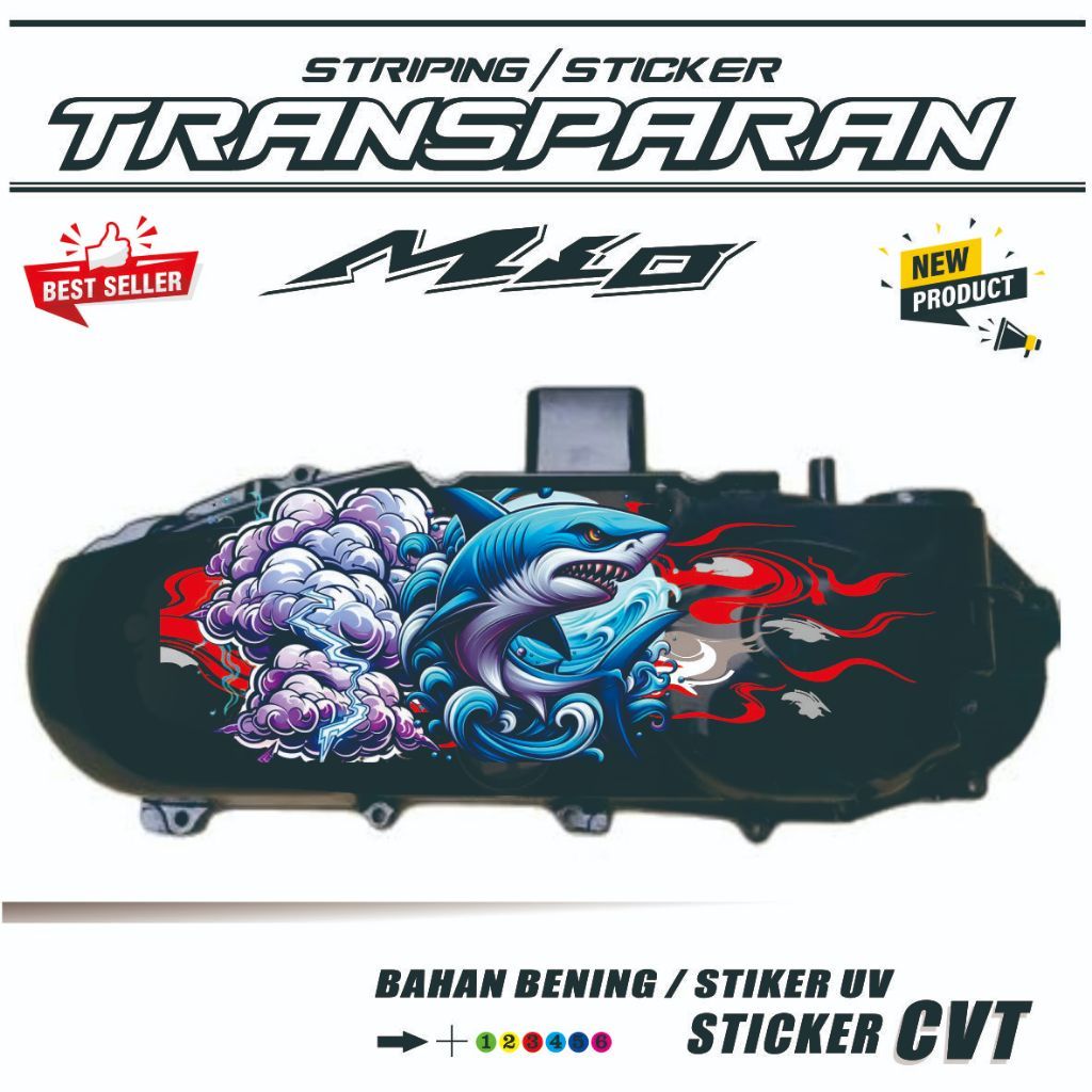 COOL STICKERS / MIO CVT สติ๊กเกอร์ / สติ๊กเกอร์ VARIATION MIO ทั้งหมด / สติ๊กเกอร์ TRANSPARENT CVT
