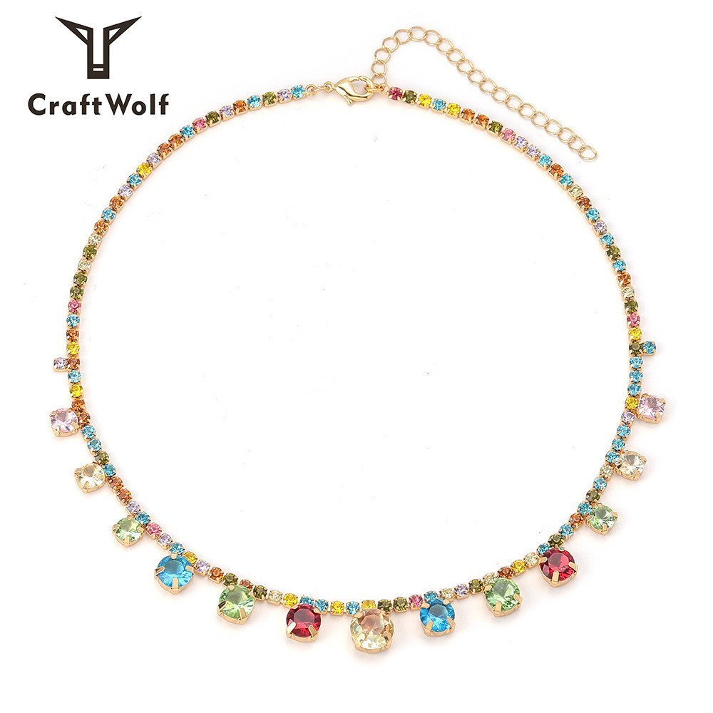 สร้อยคอนาฬิกาคลาวิเคิลดีไซน์ สไตล์ไฮเอนด์ มีเพชรสีสันสวยงามสำหรับผู้หญิง ทำจากวัสดุ18K TBO8