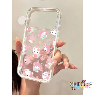 Hello Kitty My Melody น่ารัก เคสโทรศัพท์ เคสไอโฟน 17 16 สำหรับ iPhone 12 13 15 11 17 16 14 Pro Max 17AIR 16 15 14 Plus