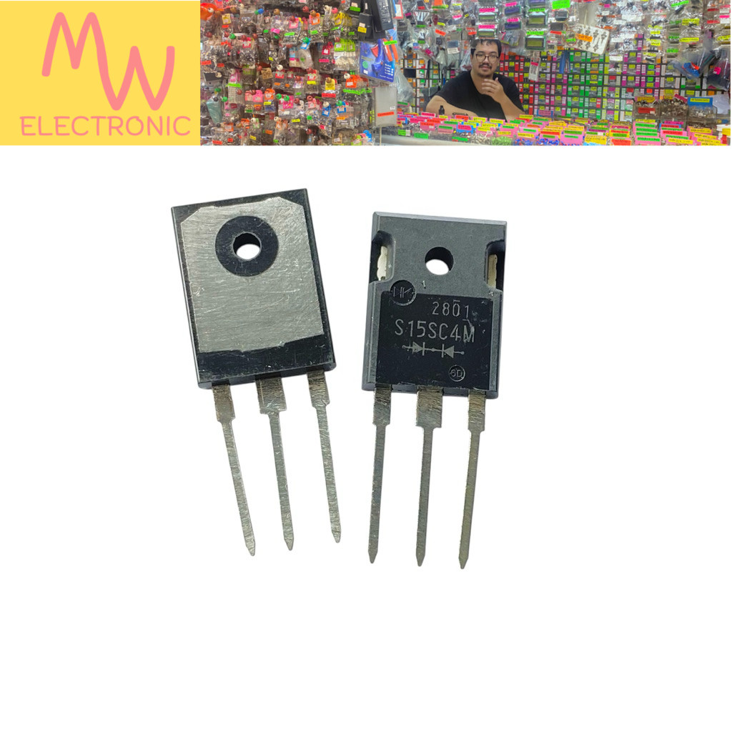 Diode S15SC4M (ราคาต่อ 1ชิ้น) ➡️⬅️ Schottky Diode 15A 40V TO-247 3ขา มีสินค้าพร้อมส่งในไทย