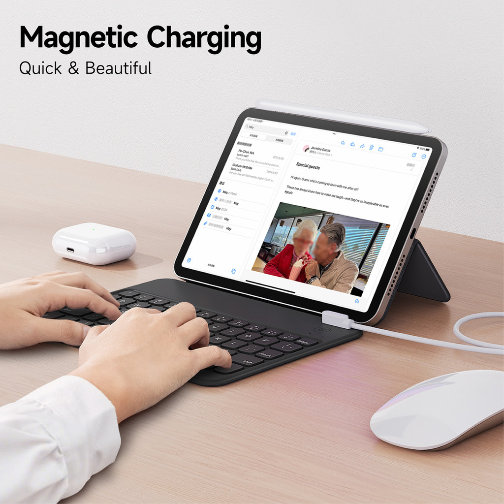 เหมาะสําหรับ iPad mini 6th/7th A17iPad คีย์บอร์ดป้องกันกรณี Magic Magnetic Bluetooth