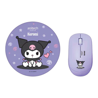 ANITECH WMP01ชุดคอมโบเซ็ต KU-WMP01 เม้าส์ไร้สาย+แผ่นรองเม้าส์ เชื่อมแบบ USB