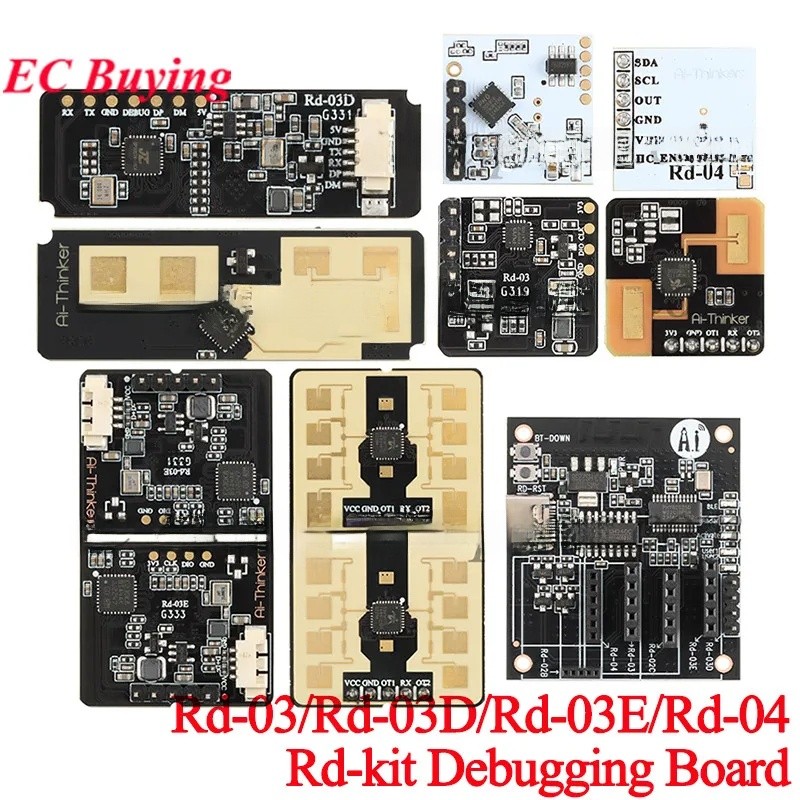 Rd-03 Rd-03D Rd-03E Rd-04 Rd-kit 24G 10G เซ็นเซอร์เรดาร์การเคลื่อนไหวร่างกายมนุษย์ Precisionตั้งแต่ตําแหน่ง Gesture Recognitioning PCB