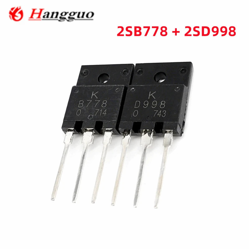 20 ชิ้น = 10 คู่เดิม KTB778 KTD998 TO-3PF เครื่องขยายเสียง B778 D998 ทรานซิสเตอร์พลังงาน 2SB778 2SD9
