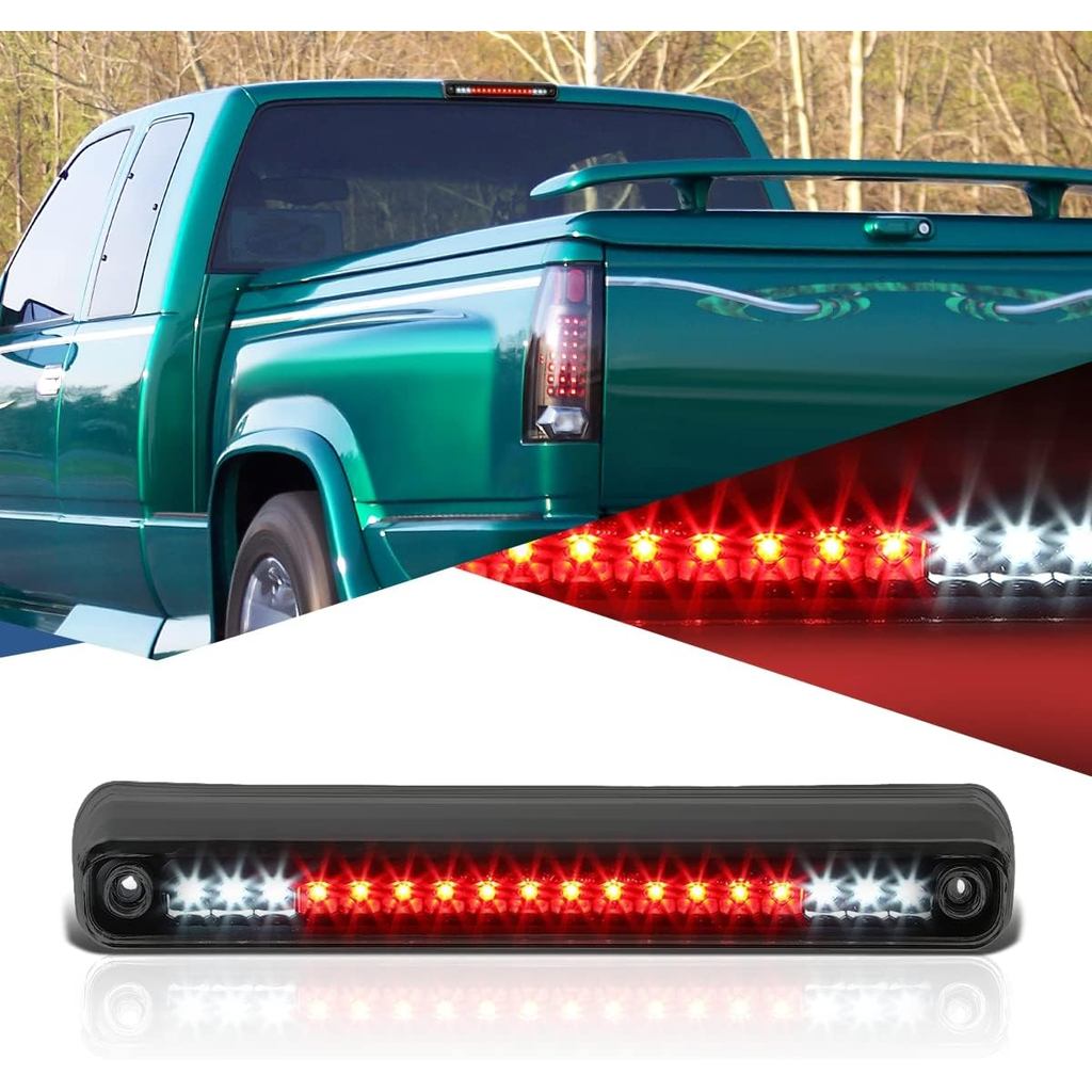 Auto Dynasty Full LED ด้านหลัง High Mount Center 3rd ไฟท้ายไฟเบรค Cargo โคมไฟใช้งานร่วมกับ Chevy GMC