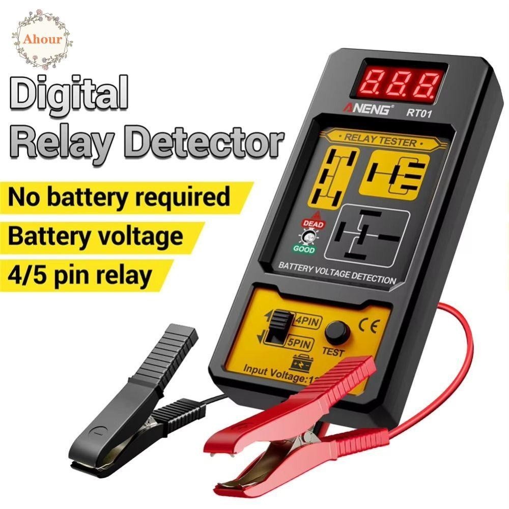 R Car Relay Tester 12-24 Volt Led Battery Status Indicator Voltage Detector Universal Automatic Alte