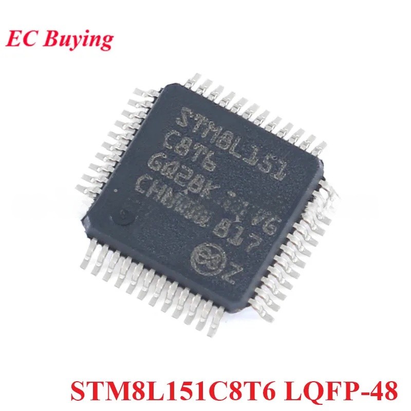 2 ชิ้น/1 ชิ้น STM8L151C8T6 STM8 L151C8T STM8L151 LQFP-48 16MHz/64KB แฟลช 8-bit Microcontroller ชิป M