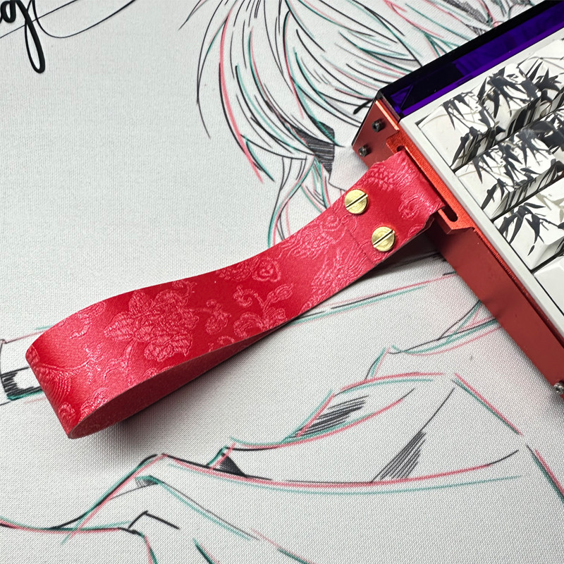 77gaming National อินเทรนด์ที่กําหนดเอง Mega Lion Ribbon wooting คีย์บอร์ดริบบิ้นจี้ Velcro คีย์บอร์