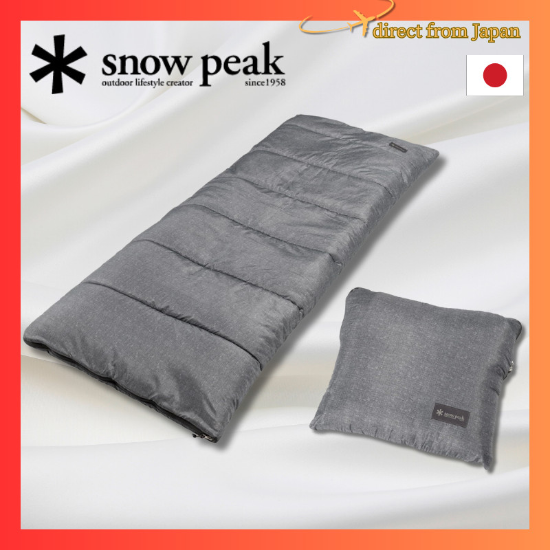 Snow Peak Sleeping Bag SS Single BD-105GY Disaster Preparedness Sleeping Bag 3 Seasons Compact Stora