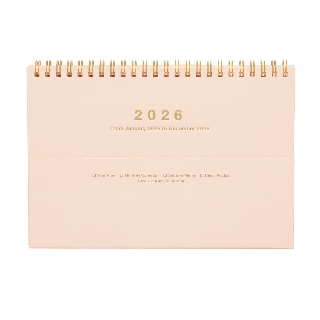 Planner 2026 Schedule Book January Start Monthly Block A5 Size Notebook Calendar Magnet Black Marks 