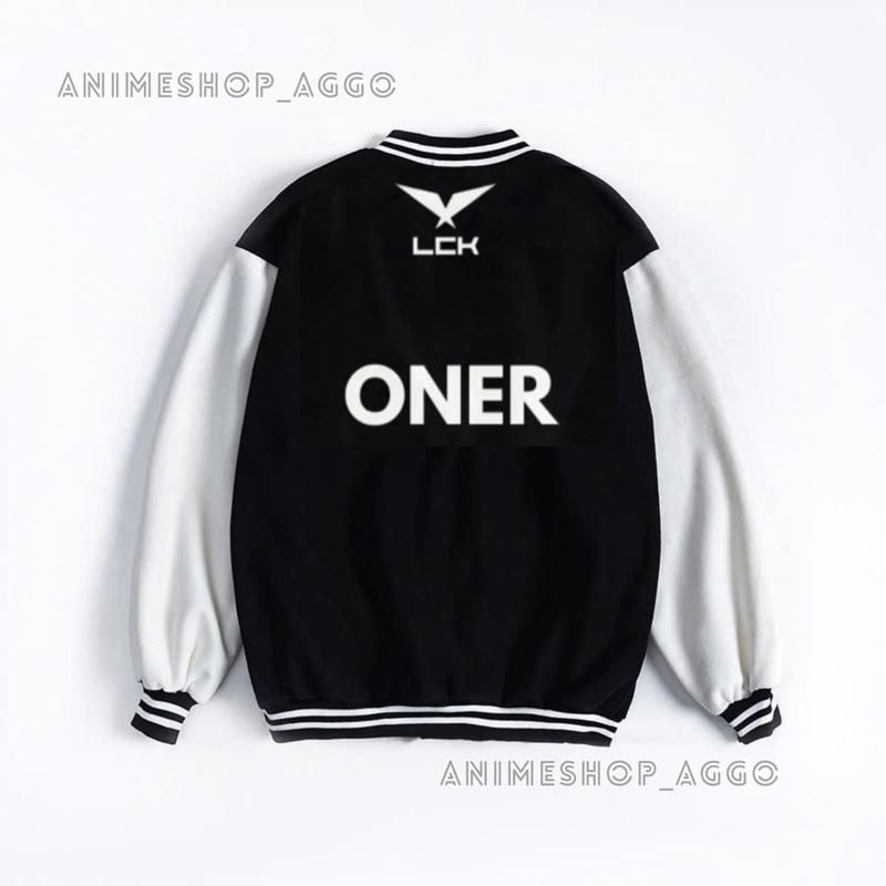 ONER T1 bomber Jacket 6 ดาว League of Legends Loose Form Genz สไตล์สําหรับผู้ชายและผู้หญิงทุกขนาดแนว