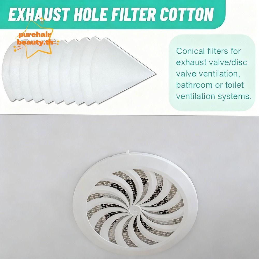 PUREHAIRBEAUTY 5 ชิ้นกรองอากาศไอเสีย,กรวยใช้งานร่วมกับ,ผ้าฝ้ายทางเลือกยุโรปกรองอากาศฟองน้ํากรองสําหร