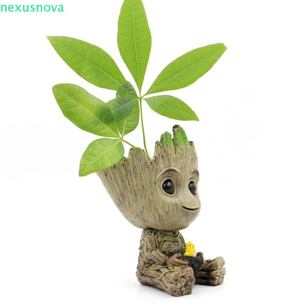 NEXUSNOVA Groot Action Figure นั่งสําหรับของขวัญ Mini Groot Avengers Marvel 6 ซม.อะนิเมะ Action Figu