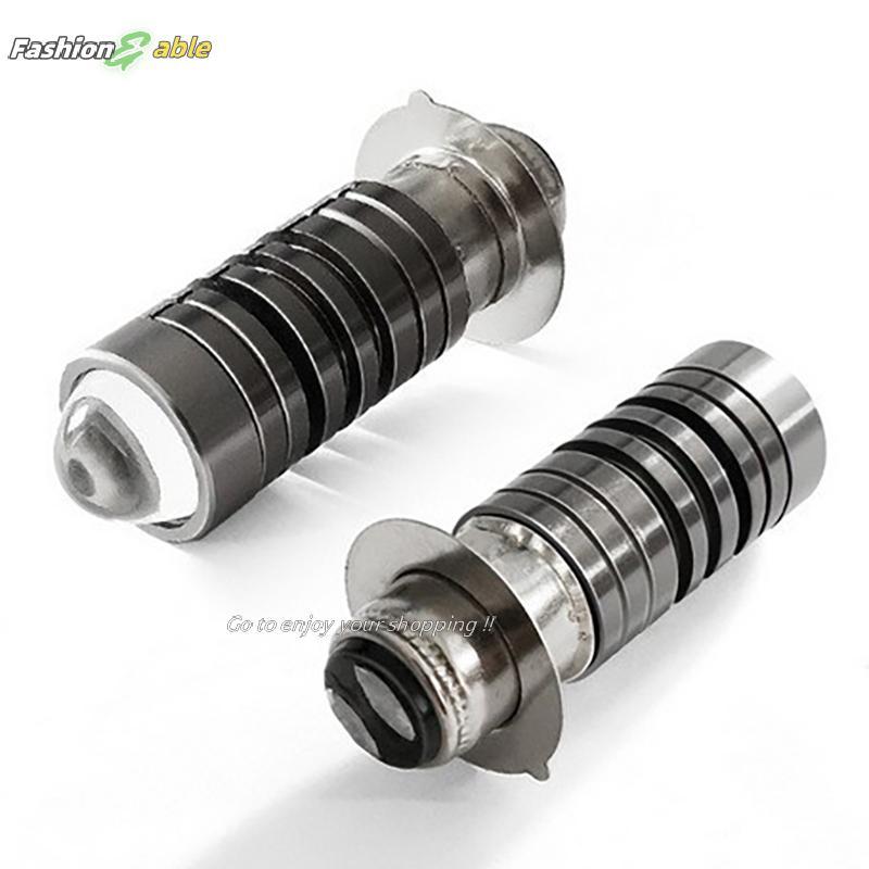 Fashion.shop03 Universal 12V Dual สีไฟหน้าหลอดไฟ P15D H6 PX15D LED ไฟหน้ารถจักรยานยนต์ H6 สกู๊ตเตอร์