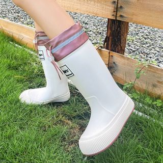 รองเท้าบูตส้นสูงสไตล์เกาหลี กันน้ำและอบอุ่นสำหรับฤดูใบไม้ร่ว…