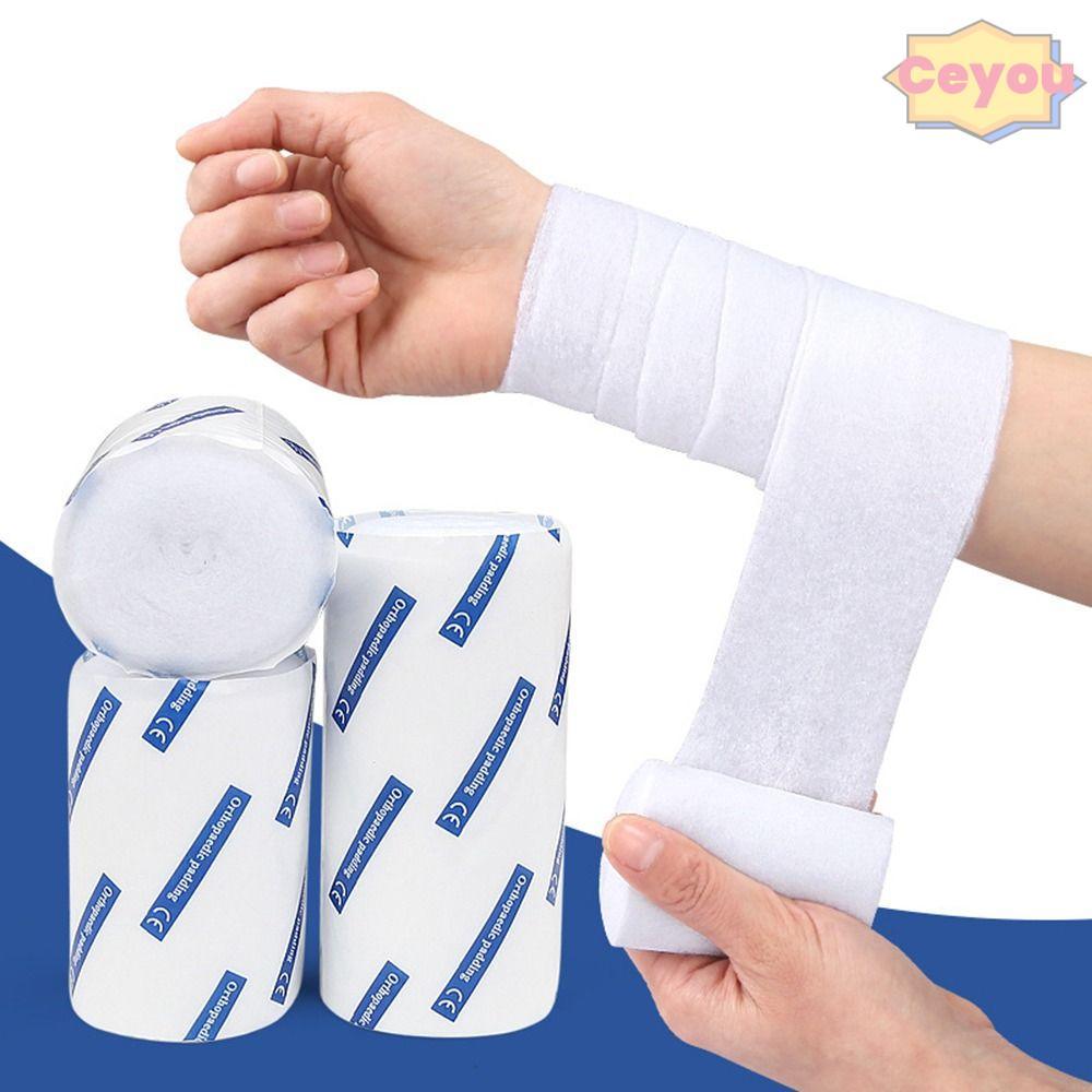 CEYOU Cast Padding Wrap, Cotton Soft Undercast Padding Roll, Breathable Absorbent Gauze Roll