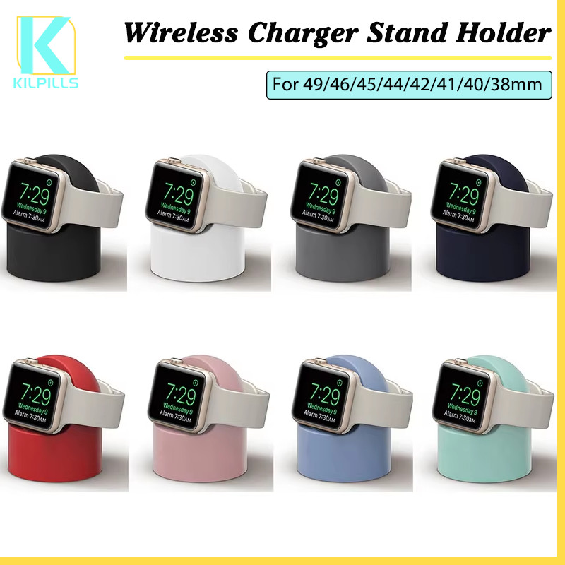 ตั้งชาร์จไร้สาย ผู้ถือชาร์จ for iWatch Apple Watch Ultra/SE 3 Series 11 10 9 8 7 6 5 4 3 49มม 45มม 46 44 42 41 38มม
