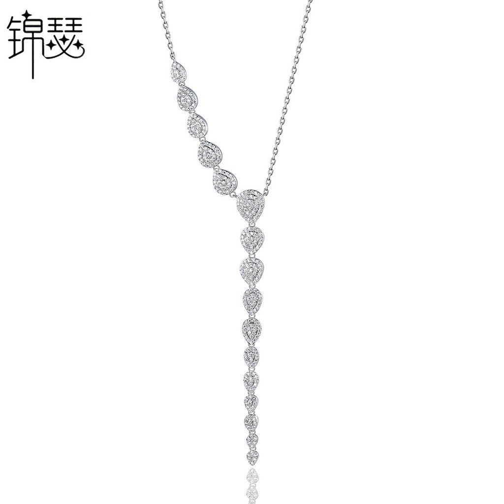 อุปกรณ์แต่งกายเจ้าสาว ชุดโซ่อย่างหรูหรา สร้อยคอคลาสสิก สไตล์ยุโรปอเมริกัน สร้อยคอยาว Clavicle Chain 