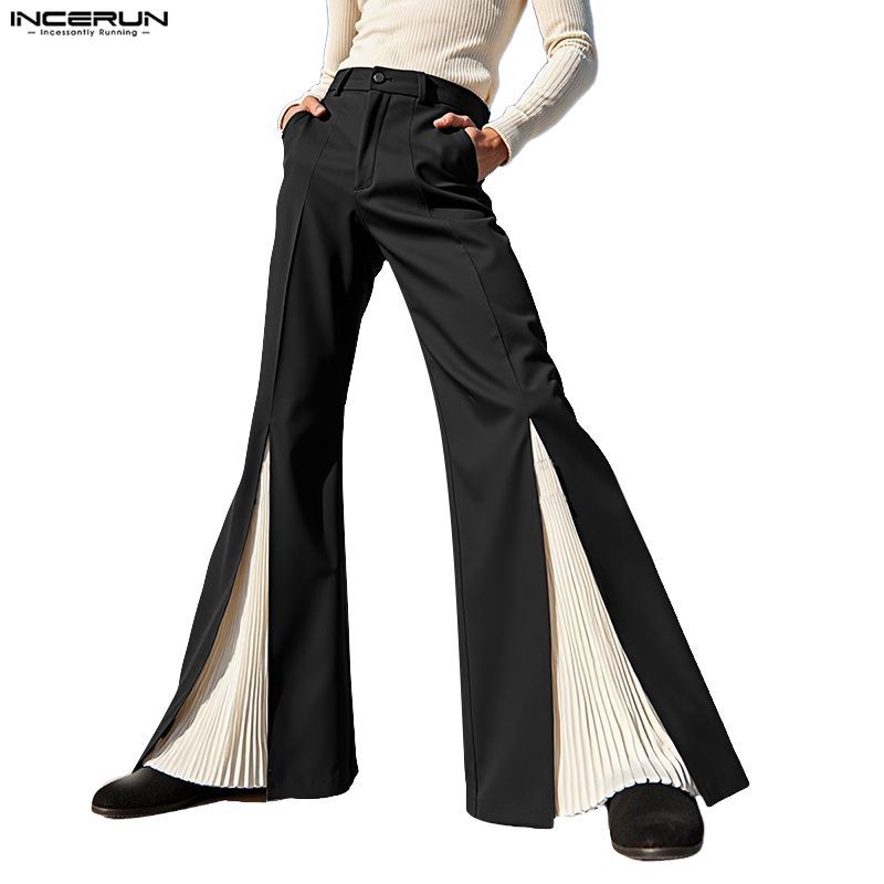 กางเกงผู้ชายแบบพับพร้อมแผ่นรองภายใน