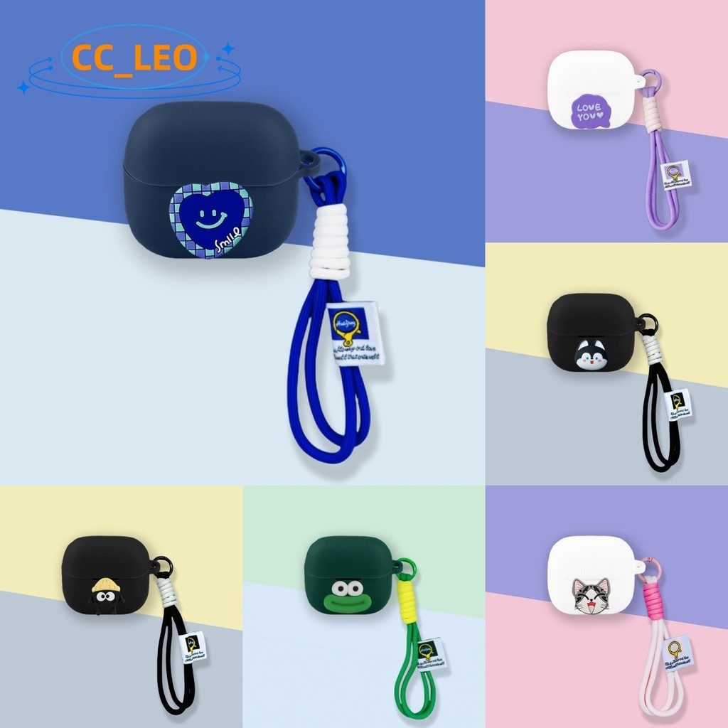 for Baseus Bass BP1 NC Case Cute Cat Silicone Soft Case Suitable for Baseus Bass BP1 NC Shockproof S