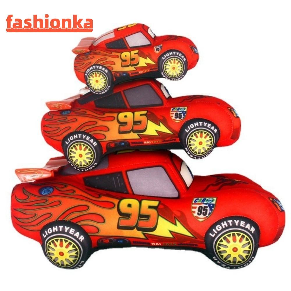 FASHIONKA Pixar Cars 3 ของเล่น, หมอน Soft Lightning McQueen ของเล่นตุ๊กตา, ของเล่นตุ๊กตา 17-35 ซม. R