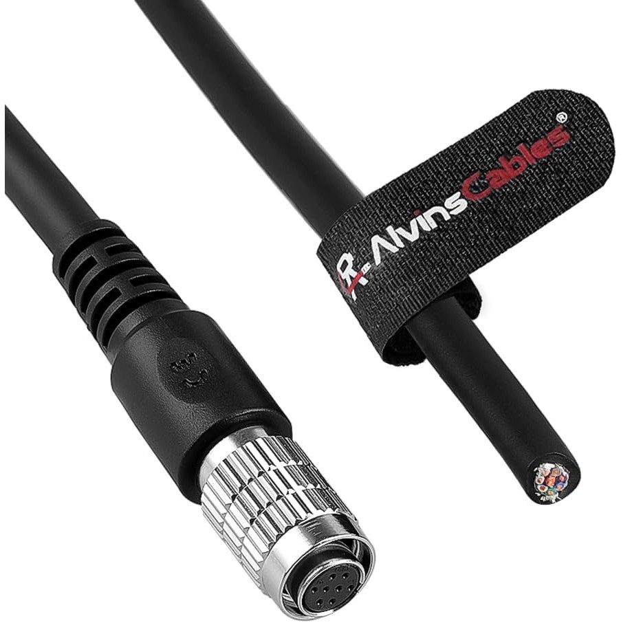 HR25-7TP-8S Hirose 8 Pin Female to Open End High Flex Cable for IDS 5m 16.4ft