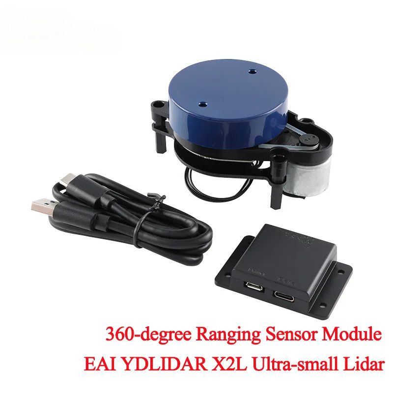 EAI YDLIDAR X2L LIADR 360 องศาสแกนเลเซอร์เรดาร์เครื่องสแกนเนอร์ตั้งแต่เซนเซอร์โมดูล 8M 3KHz 7hz ความ
